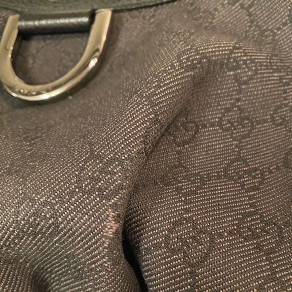 Gucci GG Canvas & Leather Hobo Bag Black - Picture 13 of 13